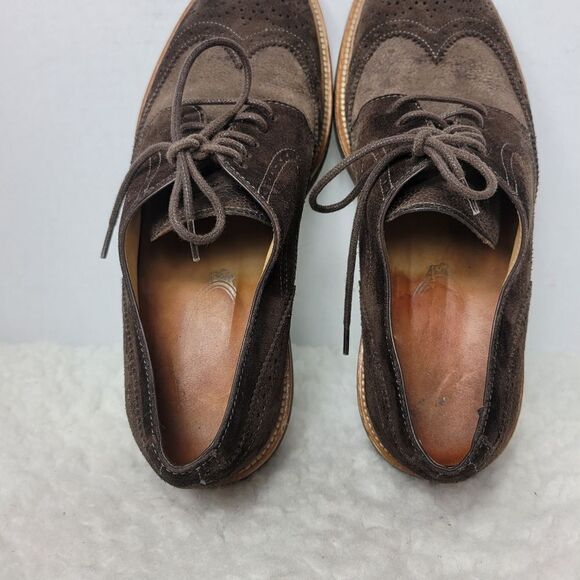 Tod\'s Men\'s Size 7 Brown Suede Wingtip Shoes Vibram Soles main image 5